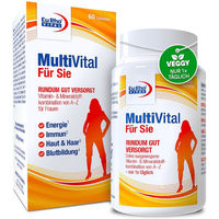 Produktbild von EuRho Vital MultiVital Für Sie Zink Biotin Selen Tabletten 60 Stück