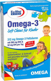 EuRho Vital Omega-3 Soft Chews Gummis für Kinder und Erwachsene – Bild 1 von 4