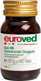 euroved Bai 46 Gokshuradi Guggulu Kräuter-Komplex Tabletten – Bild 1 von 2