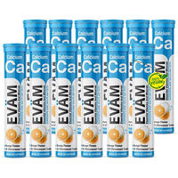 Produktbild von EVÄM Calcium Brausetabletten zuckerfrei vegetarisch glutenfrei laktosefrei 12er Pack