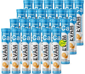 EVÄM Calcium Brausetabletten zuckerfrei vegetarisch glutenfrei laktosefrei 24er Pack – Bild 1 von 3