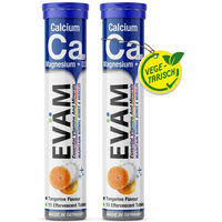 Produktbild von EVÄM Calcium Magnesium Vitamin D3 Brausetabletten zuckerfrei vegetarisch 2er Pack