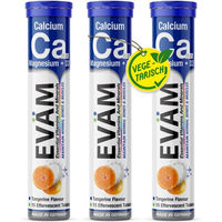 Produktbild von EVÄM Calcium Magnesium Vitamin D3 Brausetabletten zuckerfrei vegetarisch 3er Pack