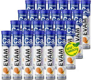 EVÄM Calcium Magnesium Vitamin D3 Brausetabletten zuckerfrei vegetarisch glutenfrei laktosefrei – Bild 1 von 2