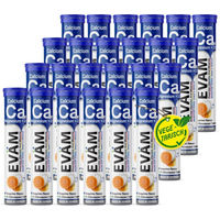 Produktbild von EVÄM Calcium Magnesium Vitamin D3 Brausetabletten zuckerfrei vegetarisch glutenfrei laktosefrei