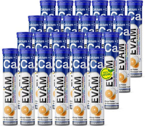 EVÄM Calcium + Vitamin C Brausetabletten zuckerfrei vegetarisch glutenfrei laktosefrei – Bild 1 von 3