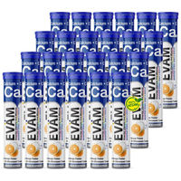 Produktbild von EVÄM Calcium + Vitamin C Brausetabletten zuckerfrei vegetarisch glutenfrei laktosefrei