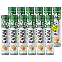 Produktbild von EVÄM Magnesium + B-Komplex Brausetabletten vegan glutenfrei laktosefrei für Erwachsene und Sportler