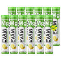 Produktbild von EVÄM Magnesium Brausetabletten 240 mg zuckerfrei, laktosefrei und glutenfrei für Sportler, 12er Pack