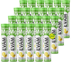 EVÄM Magnesium Brausetabletten 480 mg zuckerfrei, glutenfrei und laktosefrei, 24 Stück – Bild 1 von 2