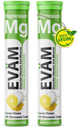 EVÄM Magnesium Brausetabletten für Sportler zuckerfrei laktosefrei glutenfrei – Bild 1 von 2