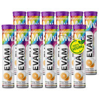 Produktbild von EVÄM Multivitamin Plus Brausetabletten für Erwachsene, vegan, zuckerfrei, glutenfrei und laktosefrei, 12er Pack