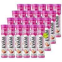 Produktbild von EVÄM Vitamin B12 Brausetabletten vegan glutenfrei laktosefrei 24 Stück