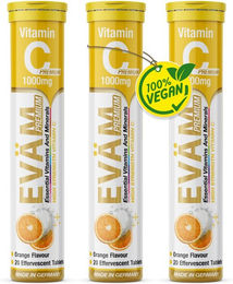 EVÄM Vitamin C 1000 Brausetabletten hochdosiert vegan zuckerfrei glutenfrei laktosefrei – Bild 1 von 1