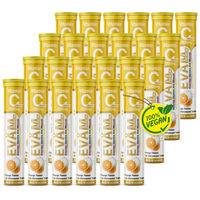 Produktbild von EVÄM Vitamin C 1000 Brausetabletten mit Ascorbinsäure, vegan, zuckerfrei, glutenfrei und laktosefrei, 24 Stück