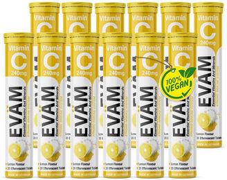 EVÄM Vitamin C Brausetabletten vegan glutenfrei laktosefrei 12er Pack – Bild 1 von 1