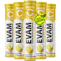 Produktbild von EVÄM Vitamin C Brausetabletten vegan glutenfrei laktosefrei