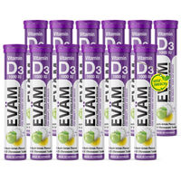 Produktbild von EVÄM Vitamin D3 Brausetabletten 1000 IE zuckerfrei vegetarisch glutenfrei laktosefrei 12er Pack