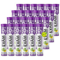 Produktbild von EVÄM Vitamin D3 Brausetabletten 1000 IE zuckerfrei vegetarisch glutenfrei laktosefrei 24er Pack