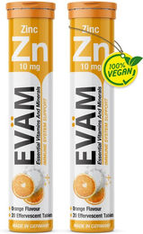 EVÄM Zink Brausetabletten vegan glutenfrei laktosefrei für Erwachsene 2er Pack – Bild 1 von 1