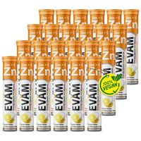 Produktbild von EVÄM Zink und Vitamin C Brausetabletten für Erwachsene, vegan, zuckerfrei, glutenfrei und laktosefrei