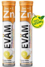 EVÄM Zink und Vitamin C Brausetabletten vegan zuckerfrei glutenfrei laktosefrei für Erwachsene – Bild 1 von 1