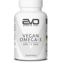 Produktbild von EVO SPORTS FUEL Omega 3 Vegan Kapseln ohne Zusatzstoffe für Sportler