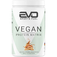 Produktbild von EVO SPORTS FUEL Vegan Whey Protein Pulver Salted Caramel laktosefrei