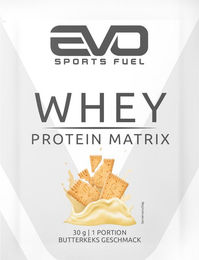 EVO SPORTS FUEL Whey Protein Matrix Butterkeks Pulver vegetarisch ohne Zusatzstoffe – Bild 1 von 1