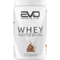 Produktbild von EVO SPORTS FUEL Whey Protein Matrix Schokolade Pulver vegetarisch ohne Zusatzstoffe