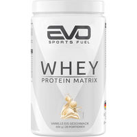Produktbild von EVO SPORTS FUEL Whey Protein Matrix Vanille Pulver 800 g vegetarisch ohne Zusatzstoffe
