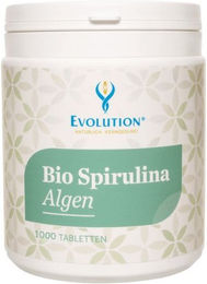 Evolution Bio Spirulina Algen Platensis Tabletten ohne Zusatzstoffe 1000 Stück – Bild 1 von 1