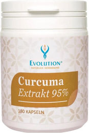 Evolution Curcuma Extrakt 95 Prozent mit Piperin vegan Kapseln 180 Stück – Bild 1 von 1