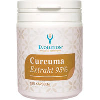 Produktbild von Evolution Curcuma Extrakt 95 Prozent mit Piperin vegan Kapseln 180 Stück