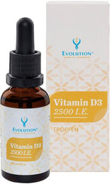 Evolution Vitamin D3 2500 IE vegan Tropfen mit Flechten – Bild 1 von 1