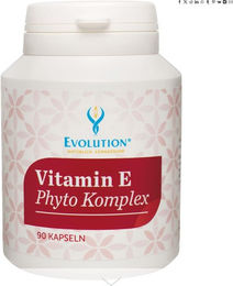 Evolution Vitamin E Phyto Komplex Vitamin-Kombination 90 mg Kapseln vegan für Erwachsene – Bild 1 von 1