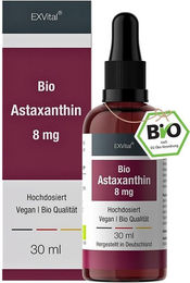 EXVital Bio Astaxanthin Tropfen vegan und ohne Zusatzstoffe – Bild 1 von 3