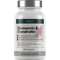 Produktbild von EXVital Glucosamin Chondroitin Komplex Kapseln vegan laktosefrei glutenfrei 180 Stück