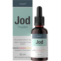 Produktbild von EXVital Jod Tropfen mit Kaliumjodid vegan und ohne Zusatzstoffe