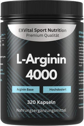 EXVital L-Arginin Base 4000 hochdosiert Kapseln vegan – Bild 1 von 1