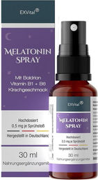 EXVital Melatonin Schlafspray mit Baldrian und Vitamin B6 sowie B1 vegan und zuckerfrei – Bild 1 von 1