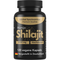 Produktbild von EXVital Mumijo Shilajit Kapseln 1000 mg vegan ohne Zusatzstoffe 120 Stück