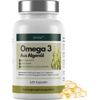 Produktbild von EXVital Omega 3 Kapseln aus Algenöl vegan ohne Zusatzstoffe für Erwachsene
