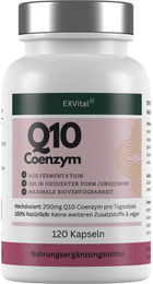 EXVital Q10 Coenzym Ubiquinon Kapseln 200 mg vegan 120 Stück – Bild 1 von 3