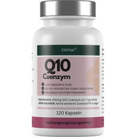 Produktbild von EXVital Q10 Coenzym Ubiquinon Kapseln 200 mg vegan 120 Stück