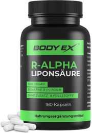 EXVital R-Alpha-Liponsäure Kapseln vegan glutenfrei laktosefrei und ohne Zusatzstoffe – Bild 1 von 4