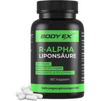 Produktbild von EXVital R-Alpha-Liponsäure Kapseln vegan glutenfrei laktosefrei und ohne Zusatzstoffe