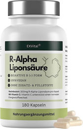 EXVital R-Alpha-Liponsäure Kapseln vegan ohne Zusatzstoffe – Bild 1 von 5