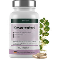 Produktbild von EXVital Resveratrol Kapseln vegan ohne Zusatzstoffe 120 Stück