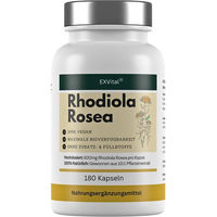 Produktbild von EXVital Rhodiola Rosea Kapseln vegan ohne Zusatzstoffe 180 Stück